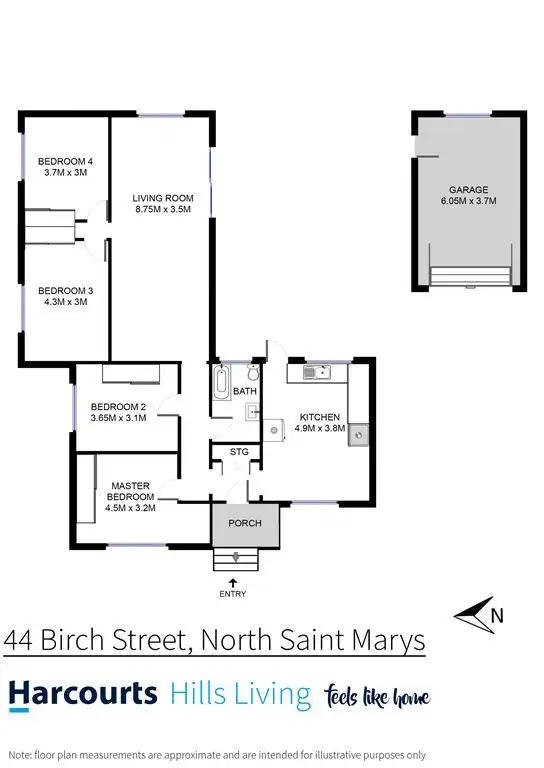 Floorplan of Homely house listing, 44 Birch Street, North St Marys NSW 2760