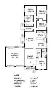Floorplan of Homely house listing, 16B Hocknull Place, Mount Pleasant SA 5235