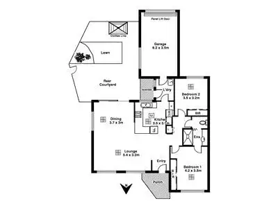 Floorplan of Homely unit listing, 6/13 Laffers Road, Belair SA 5052
