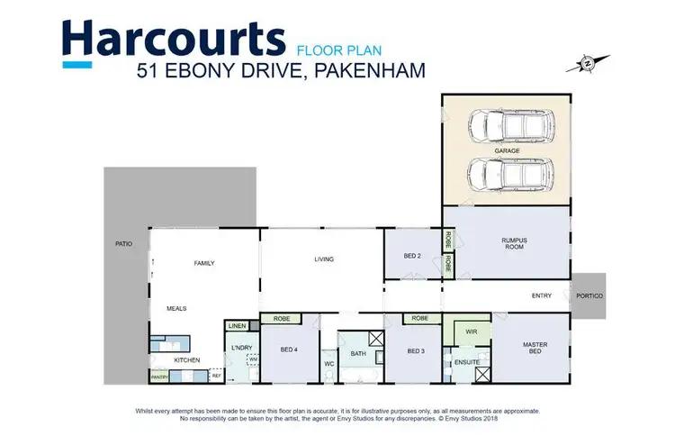 Floorplan of Homely house listing, 51 Ebony Drive, Pakenham VIC 3810