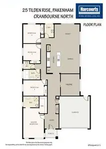 Floorplan of Homely house listing, 25 Tilden Rise, Cranbourne North VIC 3977