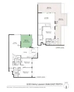 Floorplan of Homely apartment listing, 8/60-62 Henry Lawson Walk, East Perth WA 6004