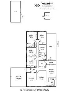 Floorplan of Homely house listing, 12 Ross Street, Ferntree Gully VIC 3156