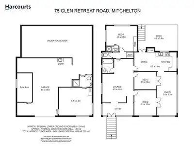 Floorplan of Homely house listing, 75 Glen Retreat Rd, Mitchelton QLD 4053
