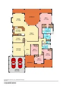 Floorplan of Homely house listing, 3 Seabird Bend, Jindalee WA 6036