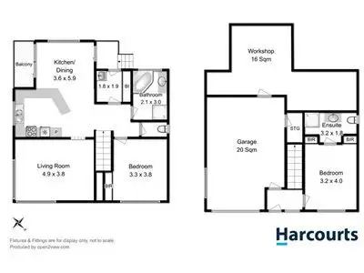 Floorplan of Homely unit listing, 1/4 Badden Court, Glenorchy TAS 7010