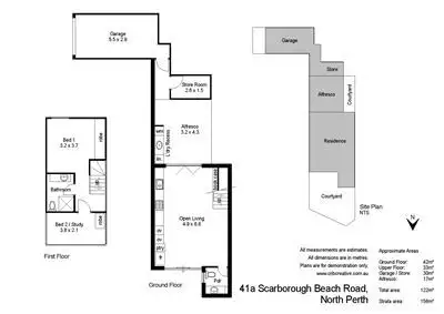 Floorplan of Homely townhouse listing, 41a Scarborough Beach Rd, North Perth WA 6006