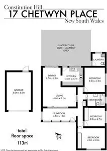 Floorplan of Homely house listing, 17 Chetwyn Place, Constitution Hill NSW 2145