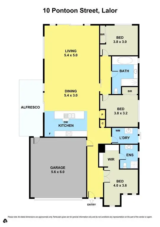 Floorplan of Homely house listing, 10 Pontoon Street, Lalor VIC 3075