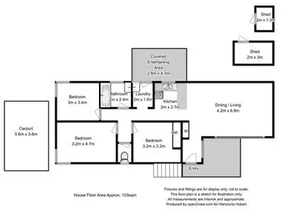 Floorplan of Homely house listing, 40 Kenton Road, Geilston Bay TAS 7015