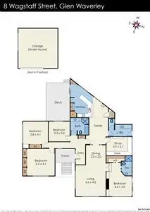 Floorplan of Homely house listing, 8 Wagstaff Street, Mount Waverley VIC 3149