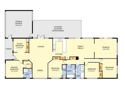 Floorplan of Homely house listing, 31 Castricum Place, Ferntree Gully VIC 3156