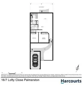 Floorplan of Homely townhouse listing, 16/7 Lofty Close, Palmerston ACT 2913