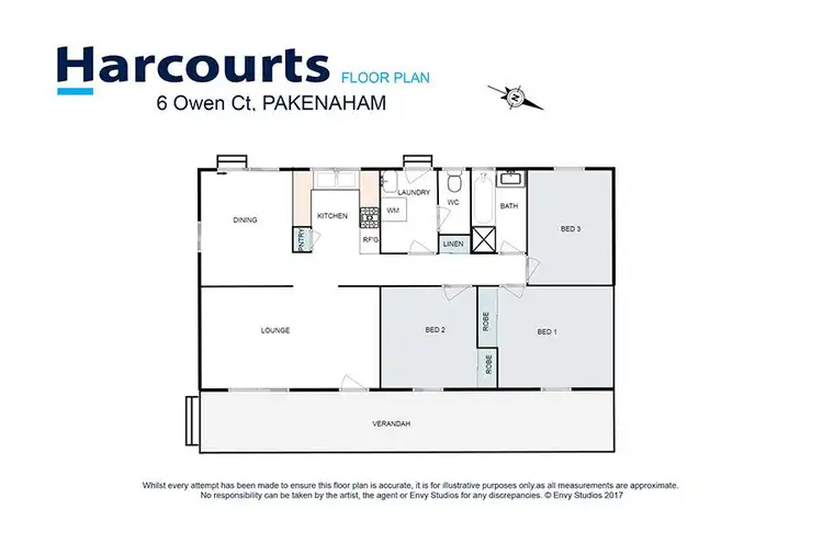 Floorplan of Homely house listing, 6 Owen Court, Pakenham VIC 3810