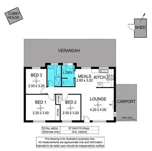 Floorplan of Homely house listing, 58 Emmerson Drive, Morphett Vale SA 5162