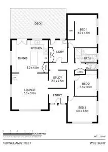 Floorplan of Homely house listing, 109 William St, Westbury TAS 7303