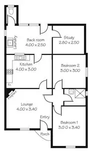 Floorplan of Homely semi-detached listing, 2 Tulloch Ave, Pennington SA 5013