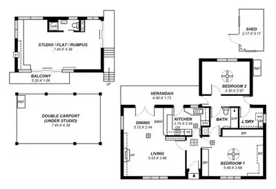 Floorplan of Homely house listing, 1 Hillside Avenue, Glen Osmond SA 5064