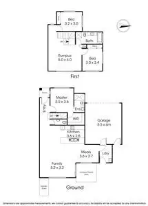 Floorplan of Homely townhouse listing, 2/1397 High Street Road, Wantirna South VIC 3152