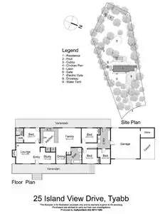 Floorplan of Homely house listing, 25 Island View Drive, Tyabb VIC 3913