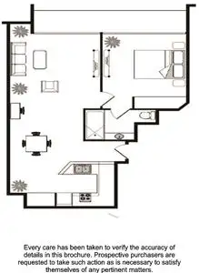 Floorplan of Homely apartment listing, 1610/222 Russell Street, Melbourne VIC 3000