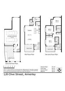 Floorplan of Homely townhouse listing, 1/8 Clive Street, Annerley QLD 4103