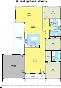 Floorplan of Homely house listing, 6 Hickling Road, Mernda VIC 3754