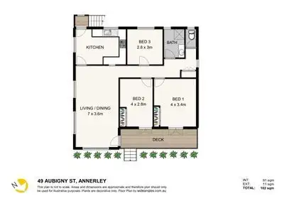 Floorplan of Homely house listing, 49 Aubigny Street, Annerley QLD 4103