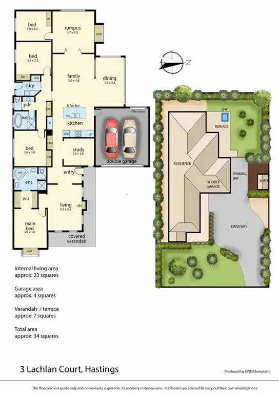 Floorplan of Homely house listing, 3 Lachlan Court, Hastings VIC 3915