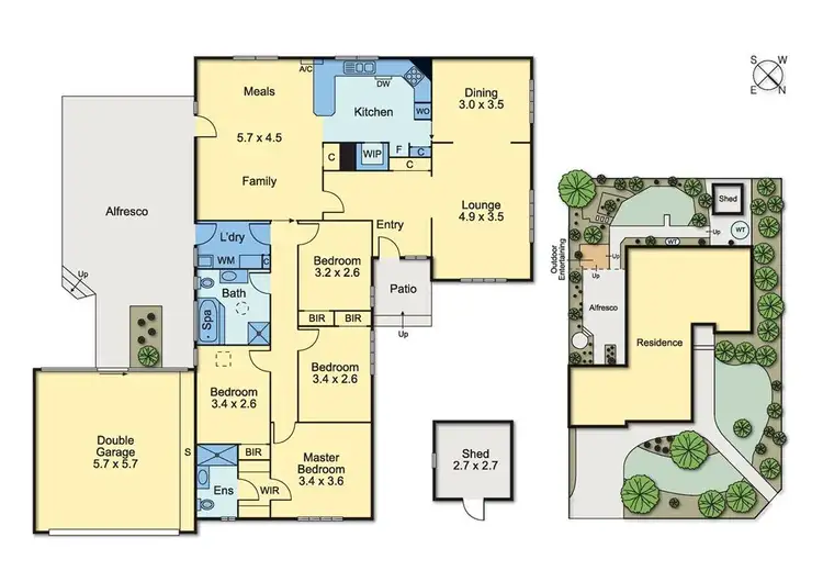 Floorplan of Homely house listing, 43 Croxteth Way, Wantirna VIC 3152