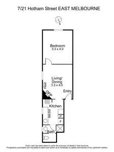 Floorplan of Homely apartment listing, 7/21 Hotham Street, East Melbourne VIC 3002