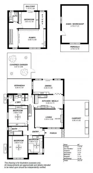 Floorplan of Homely house listing, 58 Ross Rd, Hectorville SA 5073