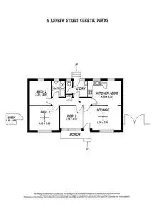 Floorplan of Homely house listing, 16 Andrew Street, Christie Downs SA 5164