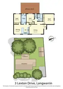 Floorplan of Homely house listing, 3 Lexton Drive, Langwarrin VIC 3910