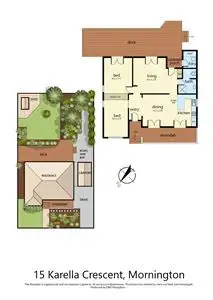 Floorplan of Homely house listing, 15 Karella Crescent, Mornington VIC 3931