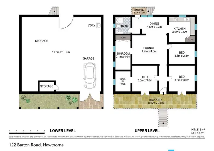 Floorplan of Homely house listing, 122 Barton Road, Hawthorne QLD 4171
