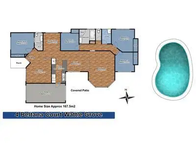 Floorplan of Homely house listing, 4 Beltana Court, Wattle Grove NSW 2173