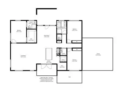 Floorplan of Homely house listing, 43 Riviera Drive, Carlton TAS 7173