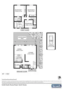 Floorplan of Homely townhouse listing, 6/409 North Rocks Road, Carlingford NSW 2118