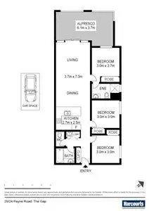 Floorplan of Homely apartment listing, 29/24 Payne Road, The Gap QLD 4061