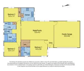 Floorplan of Homely townhouse listing, 2/5 Stoddart Street, Hamlyn Heights VIC 3215