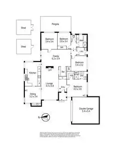 Floorplan of Homely house listing, 28 Hawksburn Crescent, Wantirna South VIC 3152