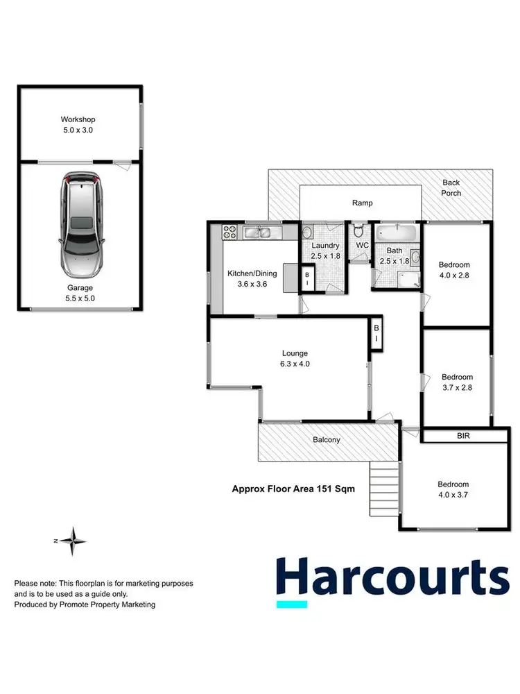 Floorplan of Homely house listing, 18 Como Street, Howrah TAS 7018