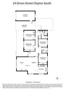Floorplan of Homely house listing, 14 Simon Street, Clayton South VIC 3169