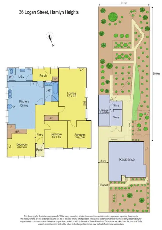 Floorplan of Homely house listing, 36 Logan Street, Hamlyn Heights VIC 3215