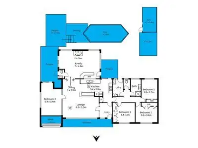 Floorplan of Homely house listing, 28 Carrickalinga Boulevard, Aberfoyle Park SA 5159
