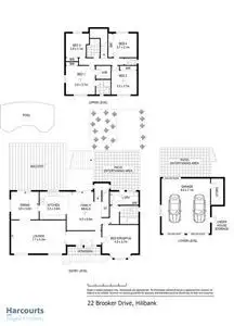 Floorplan of Homely house listing, 22 Brooker Drive, Hillbank SA 5112