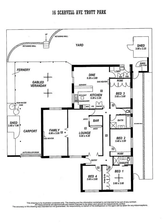 Floorplan of Homely house listing, 16 Scarvell Avenue, Trott Park SA 5158