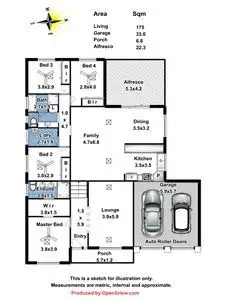 Floorplan of Homely house listing, 14 Olivia Court, Blakeview SA 5114