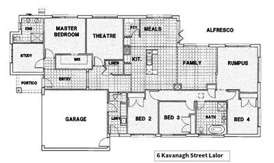 Floorplan of Homely house listing, 6 Kavanagh Street, Lalor VIC 3075
